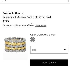 Freida Rothman stackable 14k gold ring